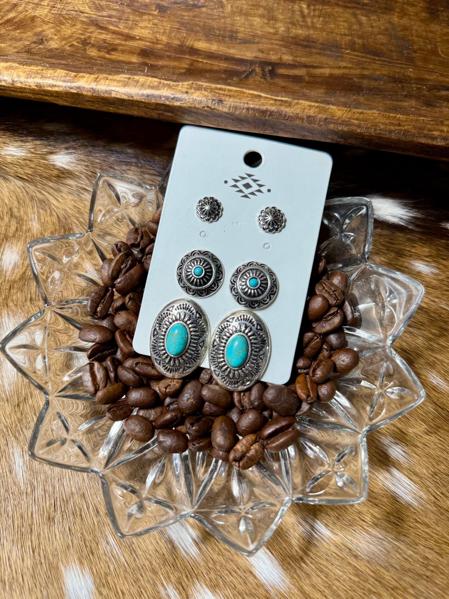 Triple Stud - Turquoise