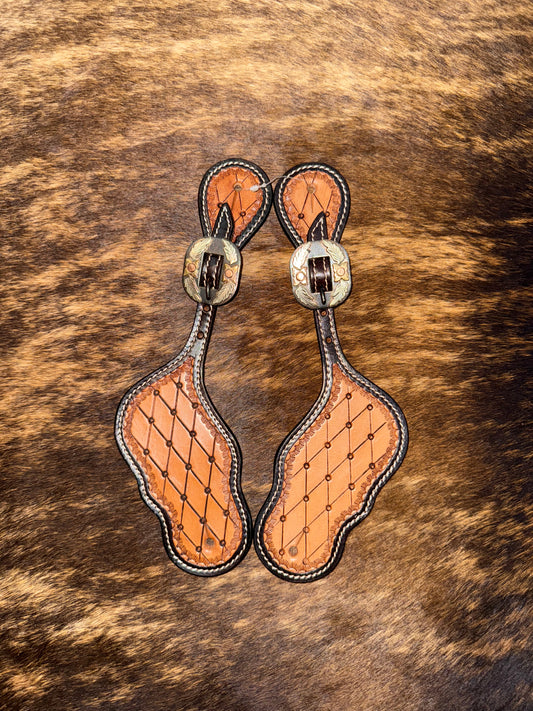 Tooled Spur Straps
